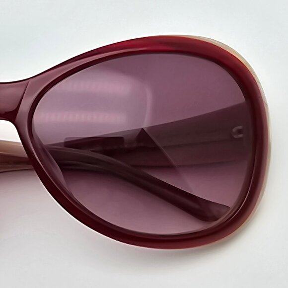 *SOLD* Judith Leiber JL1045B 06 Red Rhinestone Frame Red Gradient Len Sunglasses - Picture 12 of 15